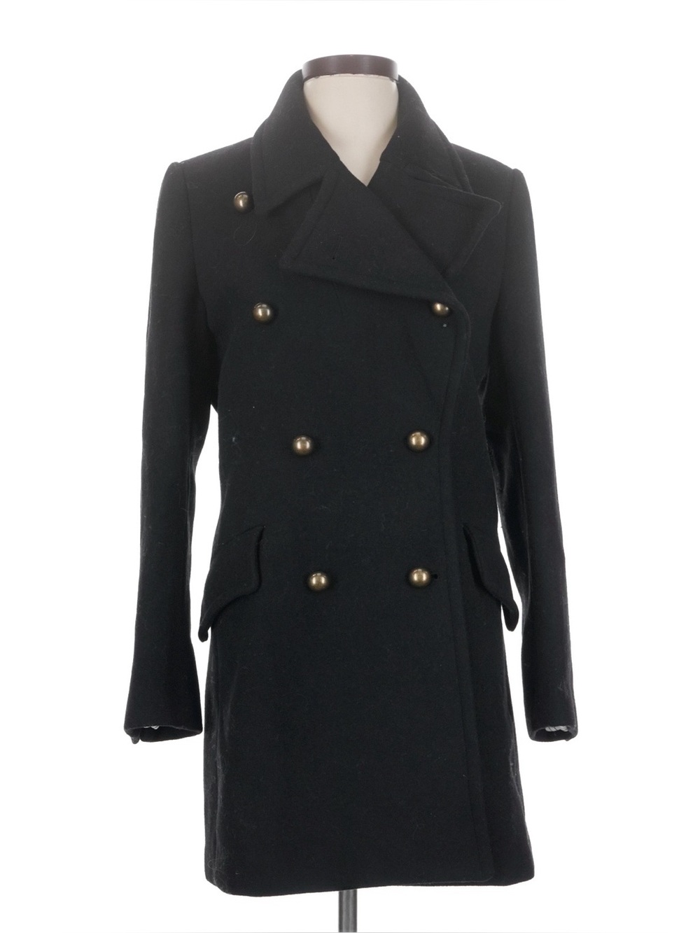 Nili Lotan for Target Black Double-Breasted Peacoat Women’s Size Small
